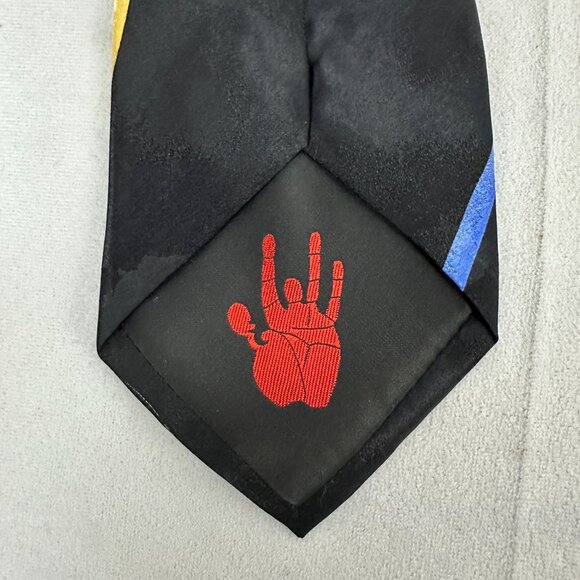 J Garcia Butterfly Study Special Silk Tie Black Gold Blue Artist Proof No 7 - Picture 5 of 6